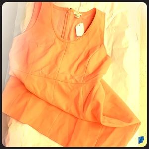 Peach J Crew Sleeveless Dress